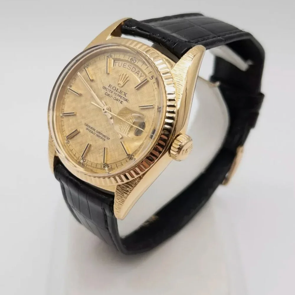 Rolex Mens PRESIDENT 18k Yellow Gold Dial Watch